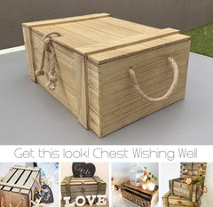 Wooden Chest Wishing Well