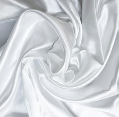 White 9m Satin Roll 140cm Wide