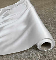 White 9m Satin Roll 140cm Wide