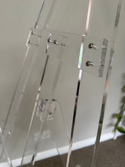 Clear Acrylic Easel Signage Stand