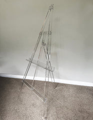 Clear Acrylic Easel Signage Stand