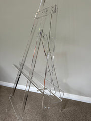 Clear Acrylic Easel Signage Stand