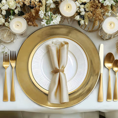 Plastic Charger Plate - Gold Mirror