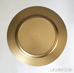 Plastic Charger Plate - Gold Mirror