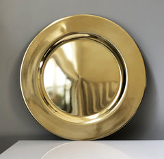 Plastic Charger Plate - Gold Mirror