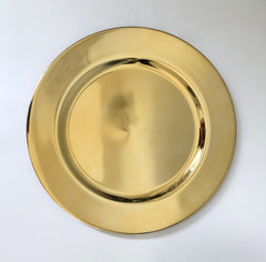 Plastic Charger Plate - Gold Mirror