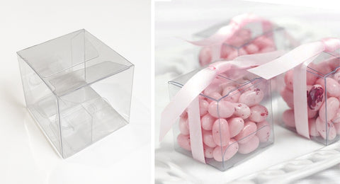 Clear Cube Favour Box