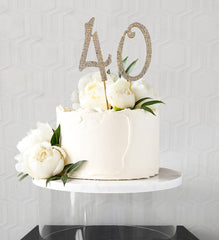 Diamante Number Cake Topper