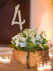 Diamante Number Cake Topper