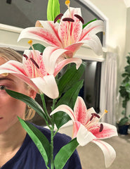 Artificial Stargazer Lily Stem