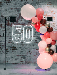 FIFTY 50 Neon Style Sign