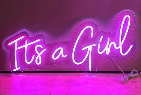 It's a Girl Neon Style Sign