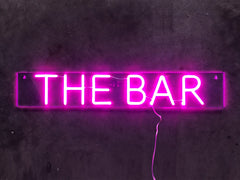 THE BAR Neon Style Sign