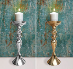 Gold Pedestal Candelabra Centrepiece 38cm