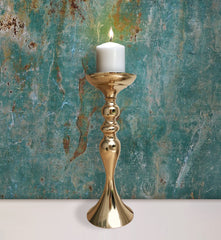 Gold Pedestal Candelabra Centrepiece 38cm