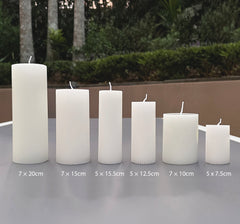 Wax Fluted Ribbed Candles