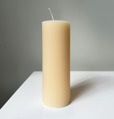 Wax Fluted Ribbed Candles