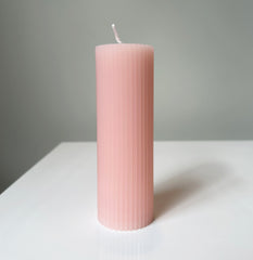 Wax Fluted Ribbed Candles