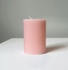 Wax Fluted Ribbed Candles