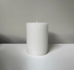 Wax Fluted Ribbed Candles