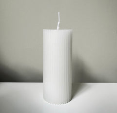 Wax Fluted Ribbed Candles