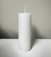 Wax Fluted Ribbed Candles