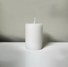 Wax Fluted Ribbed Candles