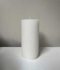 Wax Fluted Ribbed Candles