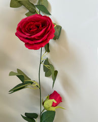 Artificial Rose Garland 1.65m - Various Colours