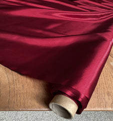 Dark Red 9m Satin Roll 140cm Wide