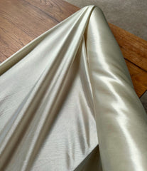 Cream Satin Draping Fabric Roll 10m