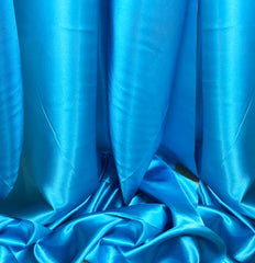 Turquoise Blue 9m Satin Roll 140cm Wide