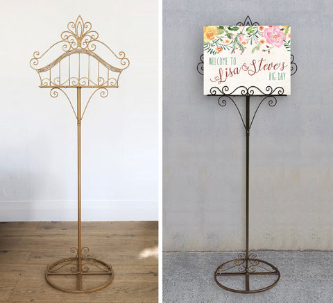 Metal Signage Stand