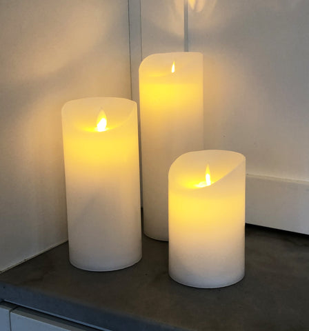 Set of 3 LED Wax Candles