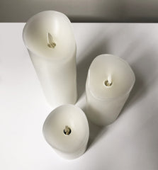 Set of 3 LED Wax Candles