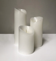 Set of 3 LED Wax Candles