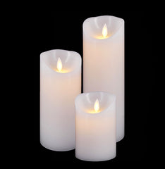 Set of 3 LED Wax Candles