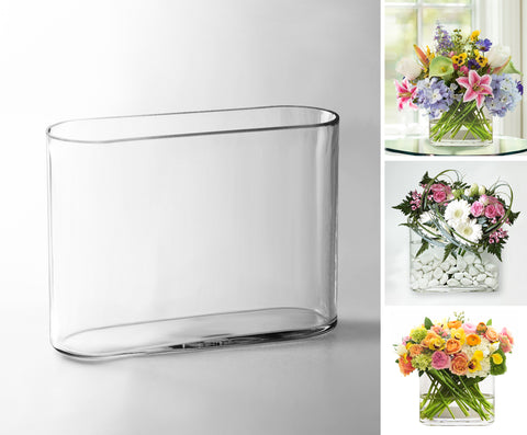 Oval Trough Vase