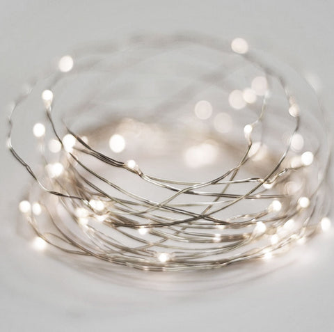 20-LED 2m Seed Light String - Pure White