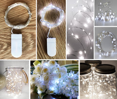 20-LED 2m Seed Light String - Pure White