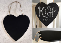 Hanging Heart Chalkboard