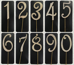 Diamante Number Cake Topper