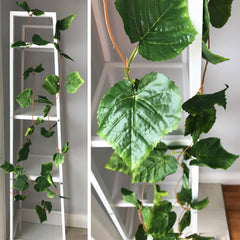 5 x Artificial Grape Leaf Garland 2.4m