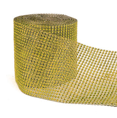 Faux Diamante Mesh Roll - GOLD