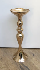 Gold Pedestal Candelabra Centrepiece 38cm