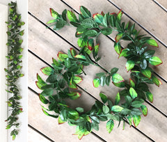 Artificial Rose Leaf Garland 1.65m