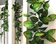 Artificial Rose Leaf Garland 1.65m