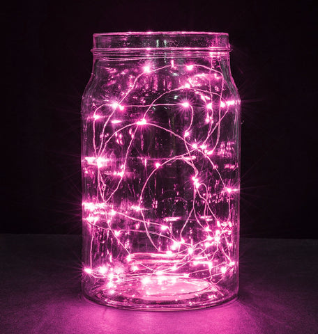 2m Submersible LED Light String - Pink